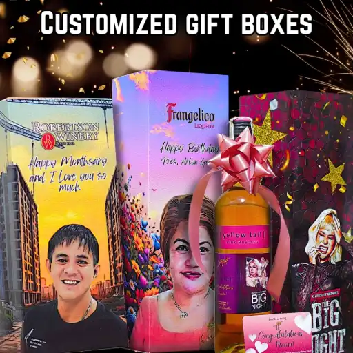 Customized Gift box with personal photo and text