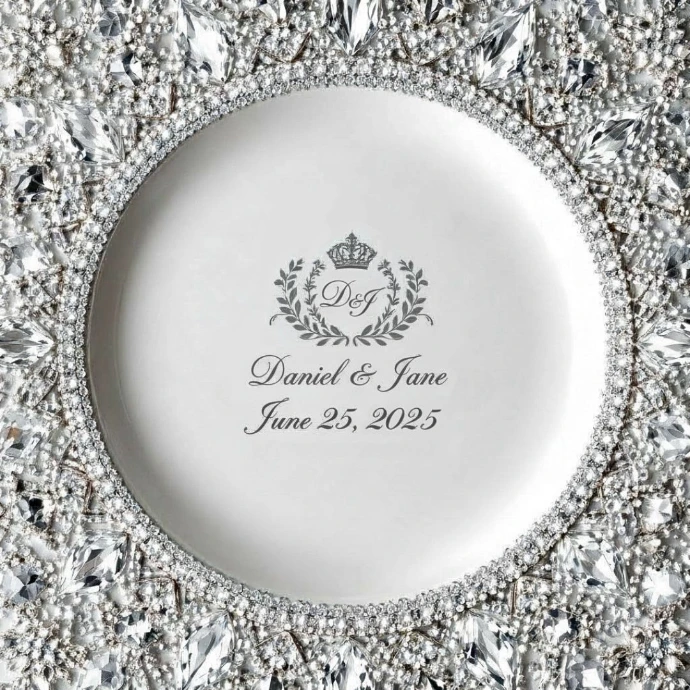 Custom Wedding Glassware & Tableware by Squizzy