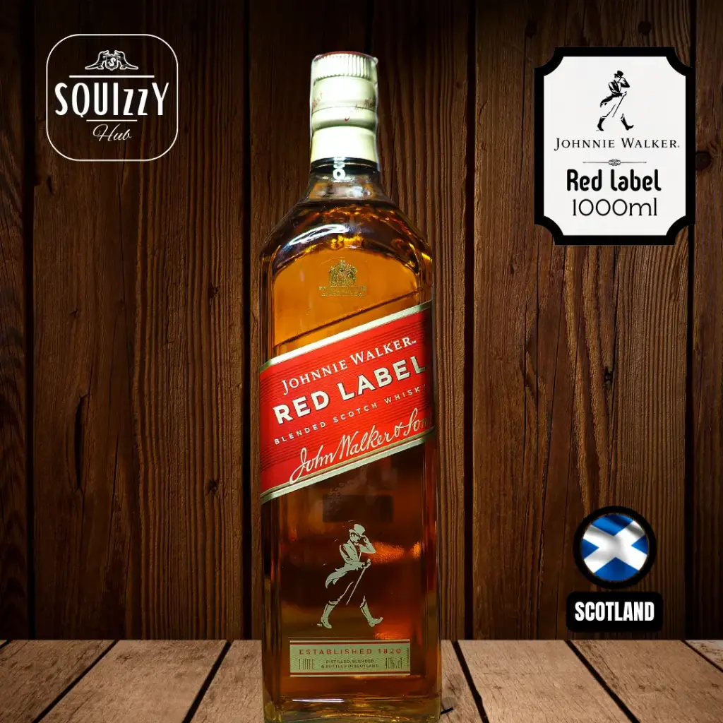 Johnnie Walker Red Label Blended Scotch whisky 1000ml