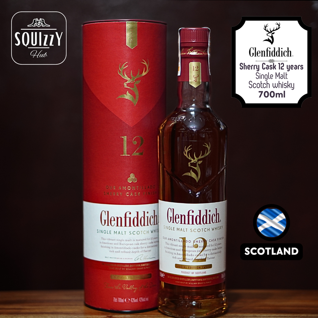 Glenfiddich 12 years Sherry Cask Single Malt Scotch whisky 700ml