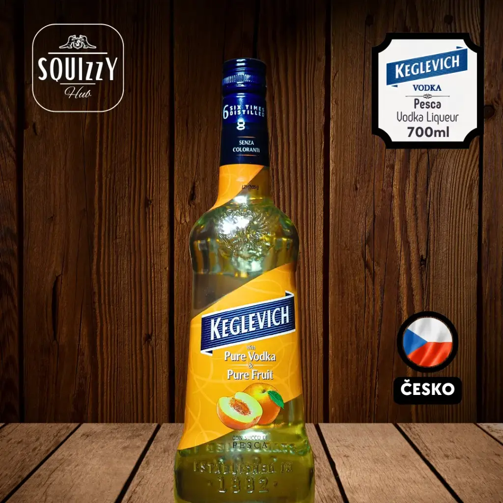 Keglevich Pesca vodka liqueur 700ml