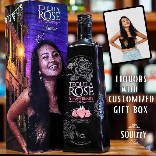 Customized liquor box (photo & text)