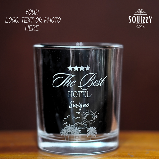 LOGO / TEXT ENGRAVING with PICTURE on glassware (Service)