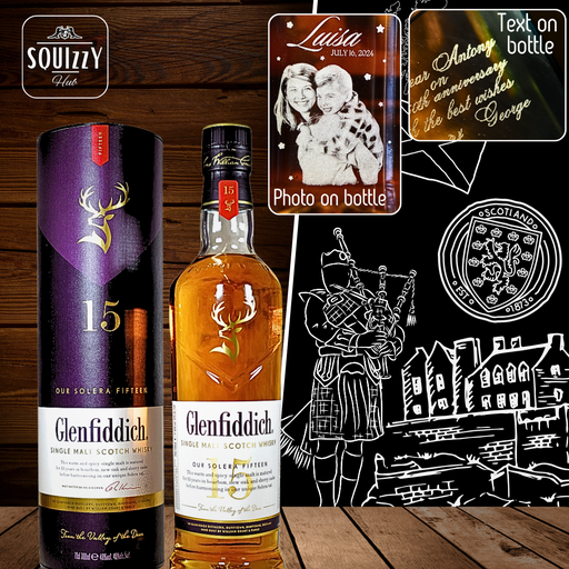 Glenfiddich 15 years Single malt scotch whisky 700ml