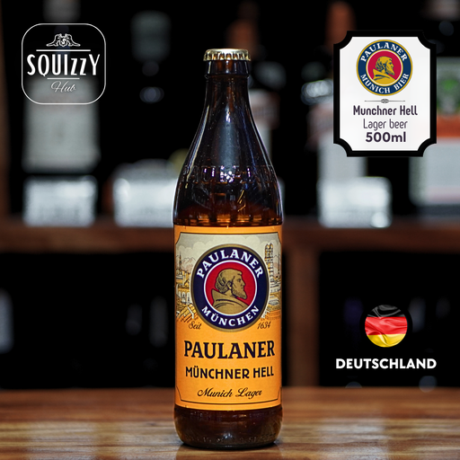 Paulaner Munchner Hell Lager beer 500ml